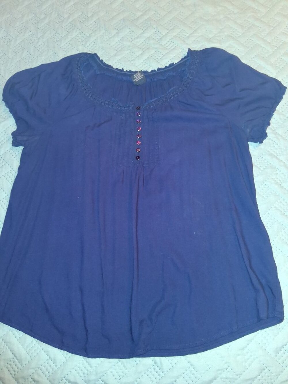 Excellent Condition! Faded Glory Smock Top-size XL